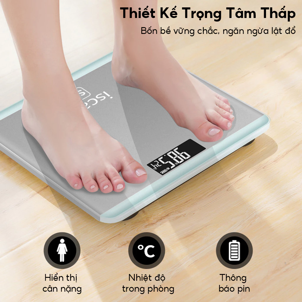 CÂN SỨC KHỎE ĐIỆN TỬ ISCALE SE MAX 180KG CAO CẤP - CÂN ĐIỆN TỬ CAO CẤP - CÂN SỨC KHỎE