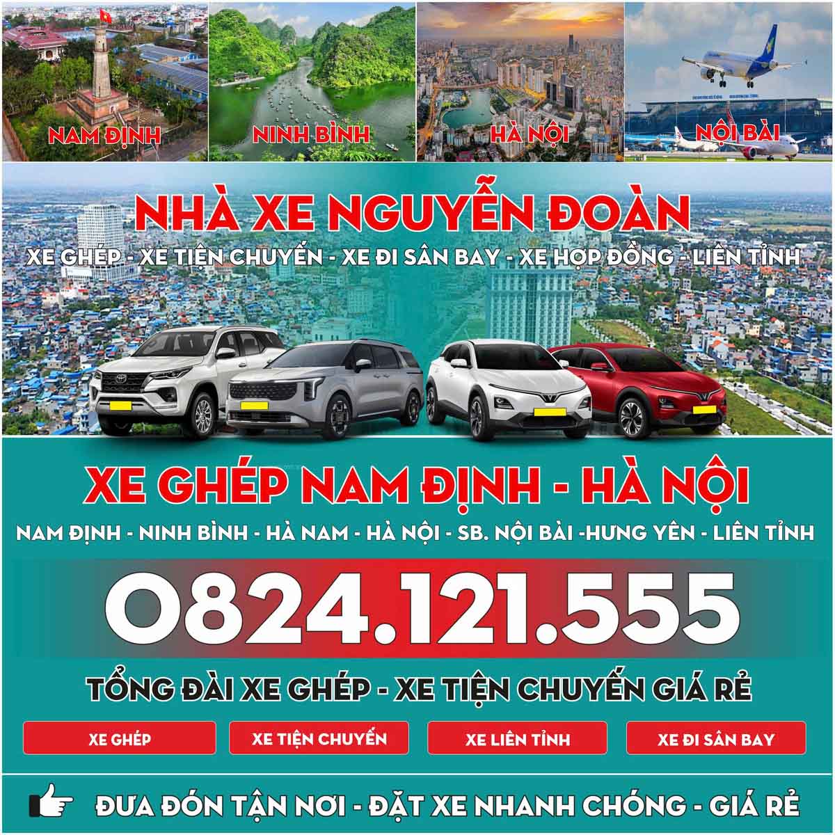 Xe Ghép Nghĩa Hưng Nam Định Hà Nội – Đặt Xe Nhanh, Di Chuyển An Toàn