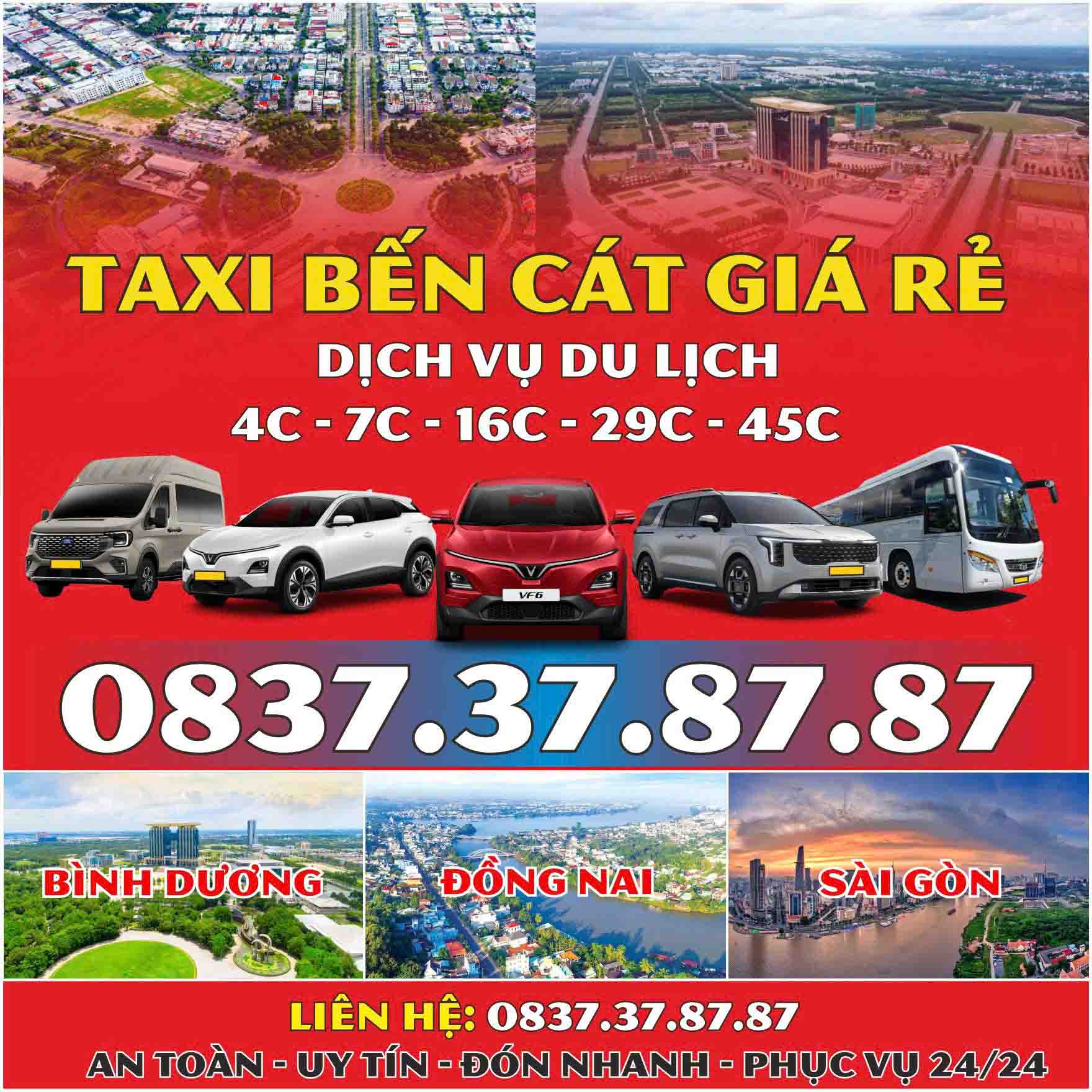 Review Taxi Điện Bến Cát TpHCM – Liên Hệ Nhanh, Đón Trả Tận Nơi