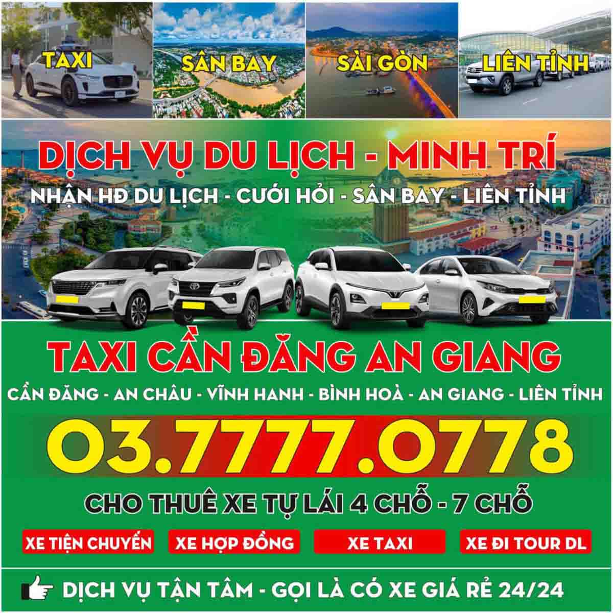 Taxi Cần Đăng An Giang – Xe Đời Mới, Di Chuyển An Toàn