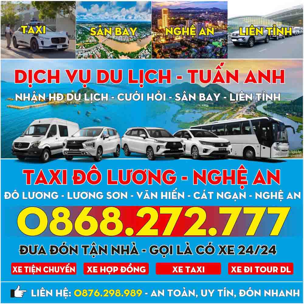Review Taxi Điện Đô Lương Nghệ An – Báo Giá Rõ Ràng, Đặt Dịch Vụ Nhanh