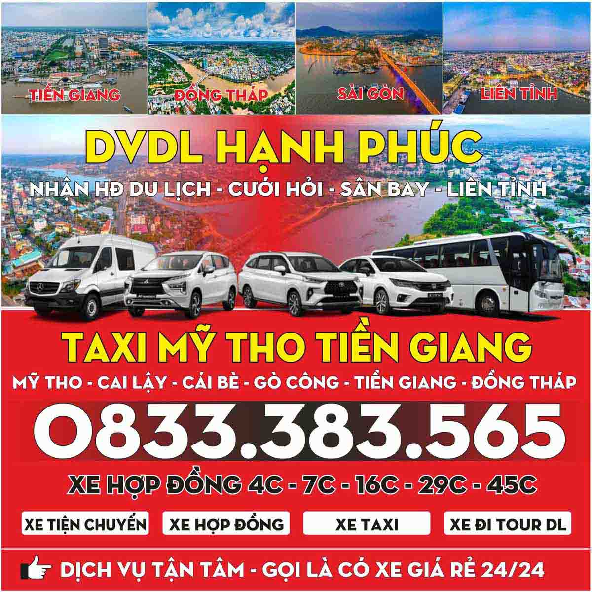 Taxi Mỹ Tho Đồng Tháp – Chuyến Đi An Toàn, Đón Trả Đúng Hẹn
