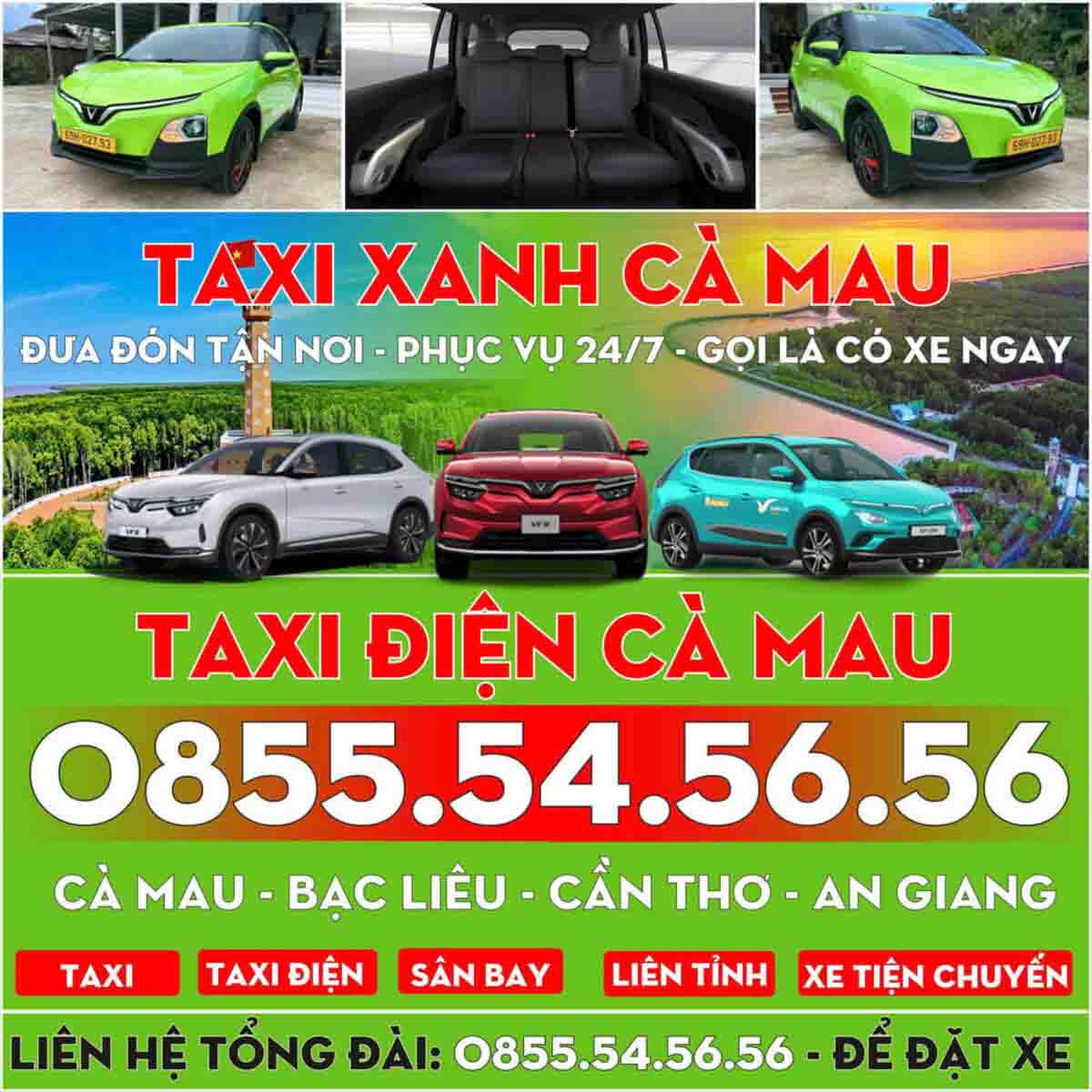 Review Taxi Điện Năm Căn – Hỗ Trợ Lộ Trình, Điều Xe Nhanh Theo Yêu Cầu
