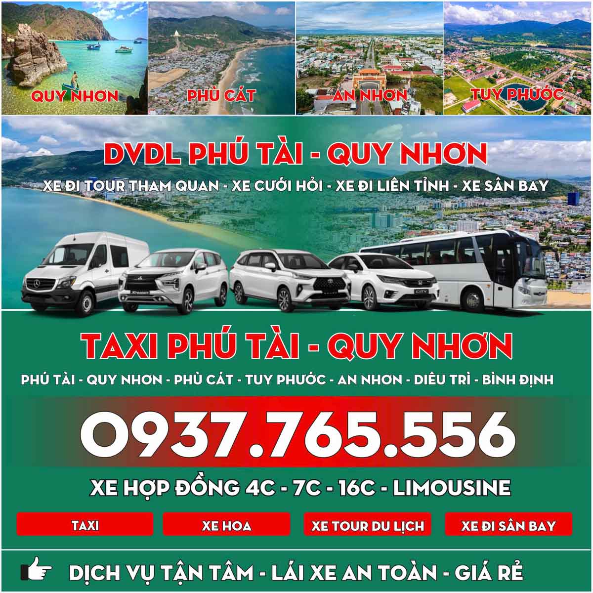 Taxi Phú Tài Bình Định – Xe Dịch Vụ Uy Tín, Phục Vụ Tận Tâm