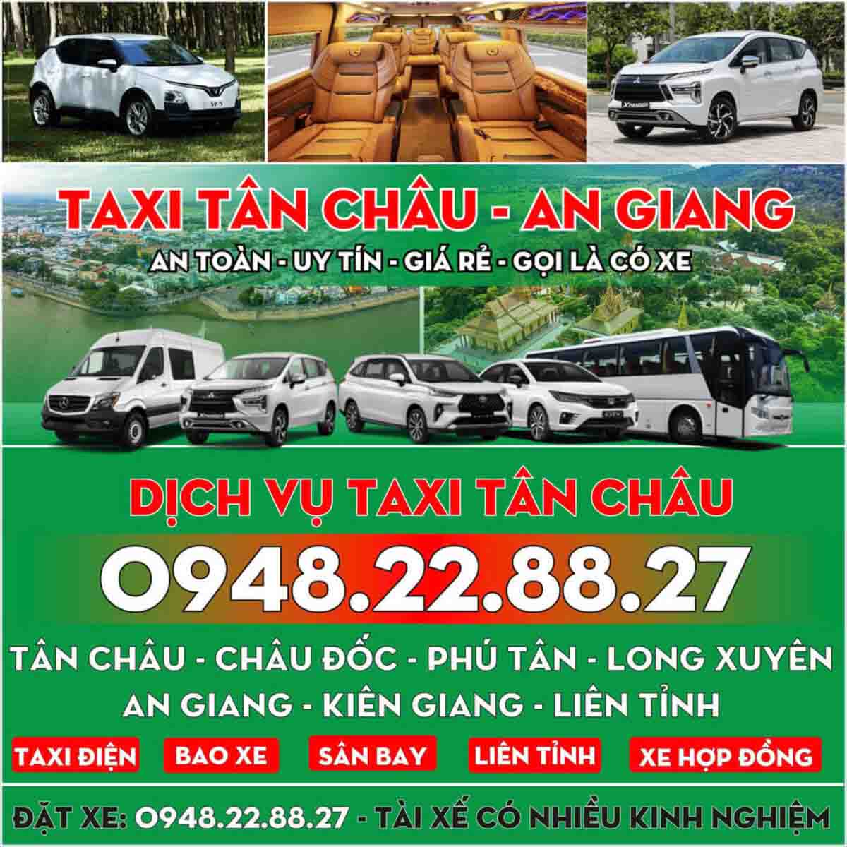 Taxi Vinfast Tân Châu An Giang – Liên Hệ Dễ, Liên Hệ Nhanh