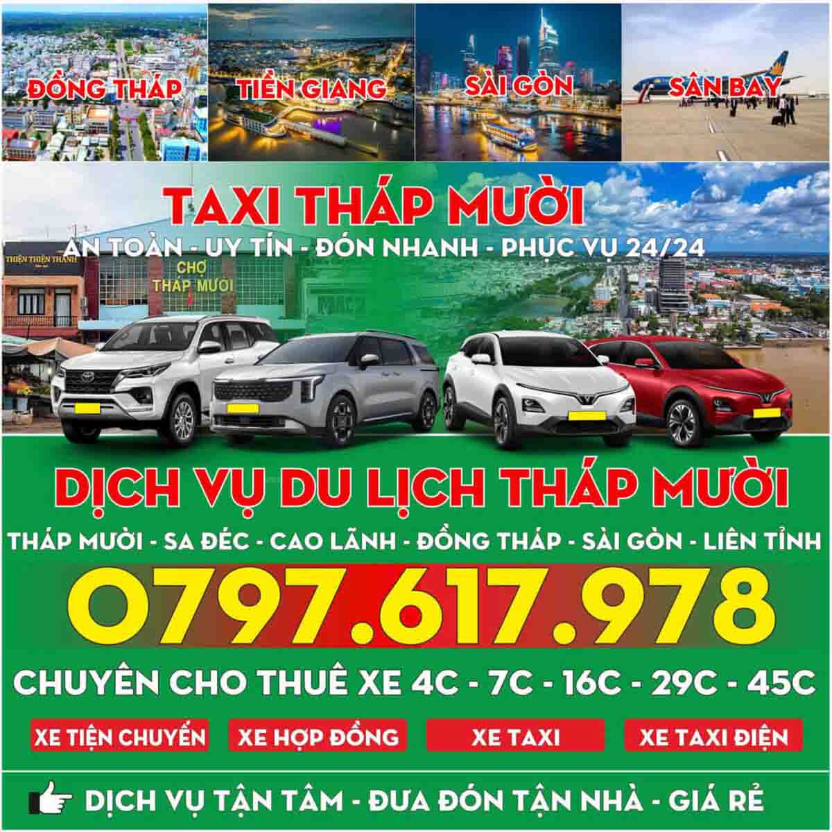 Taxi Tháp Mười Đồng Tháp – Chuyến Đi An Toàn, Phục Vụ Tận Tâm