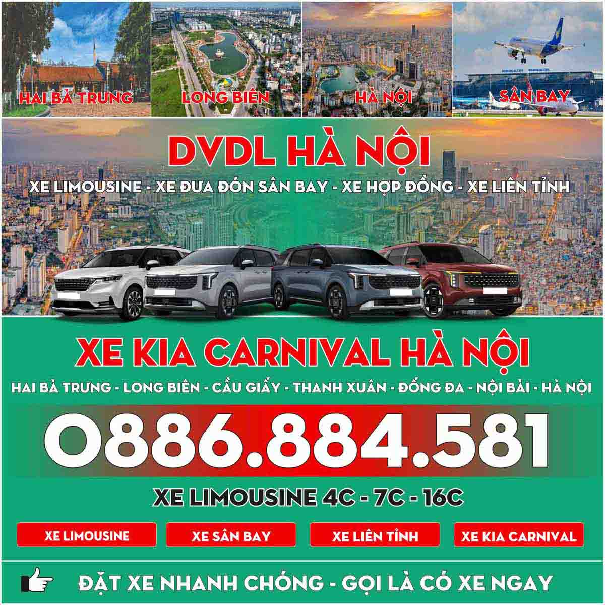 Thuê Xe Kia Carnival Hà Nội – Tổng Đài Hỗ Trợ, Báo Giá Minh Bạch