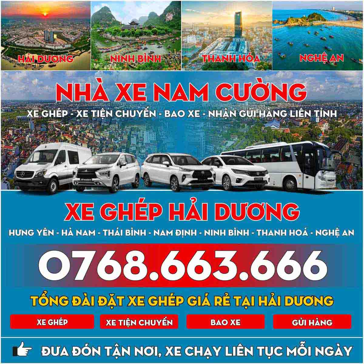 Xe Ghép Hải Dương Nghệ An – Giá Hợp Lý, Phục Vụ Linh Hoạt Theo Lịch