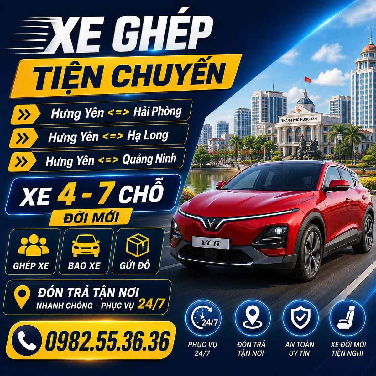 Xe Ghép Yên Mỹ Hưng Yên Hải Phòng – Đặt Xe Nhanh, Di Chuyển An Toàn
