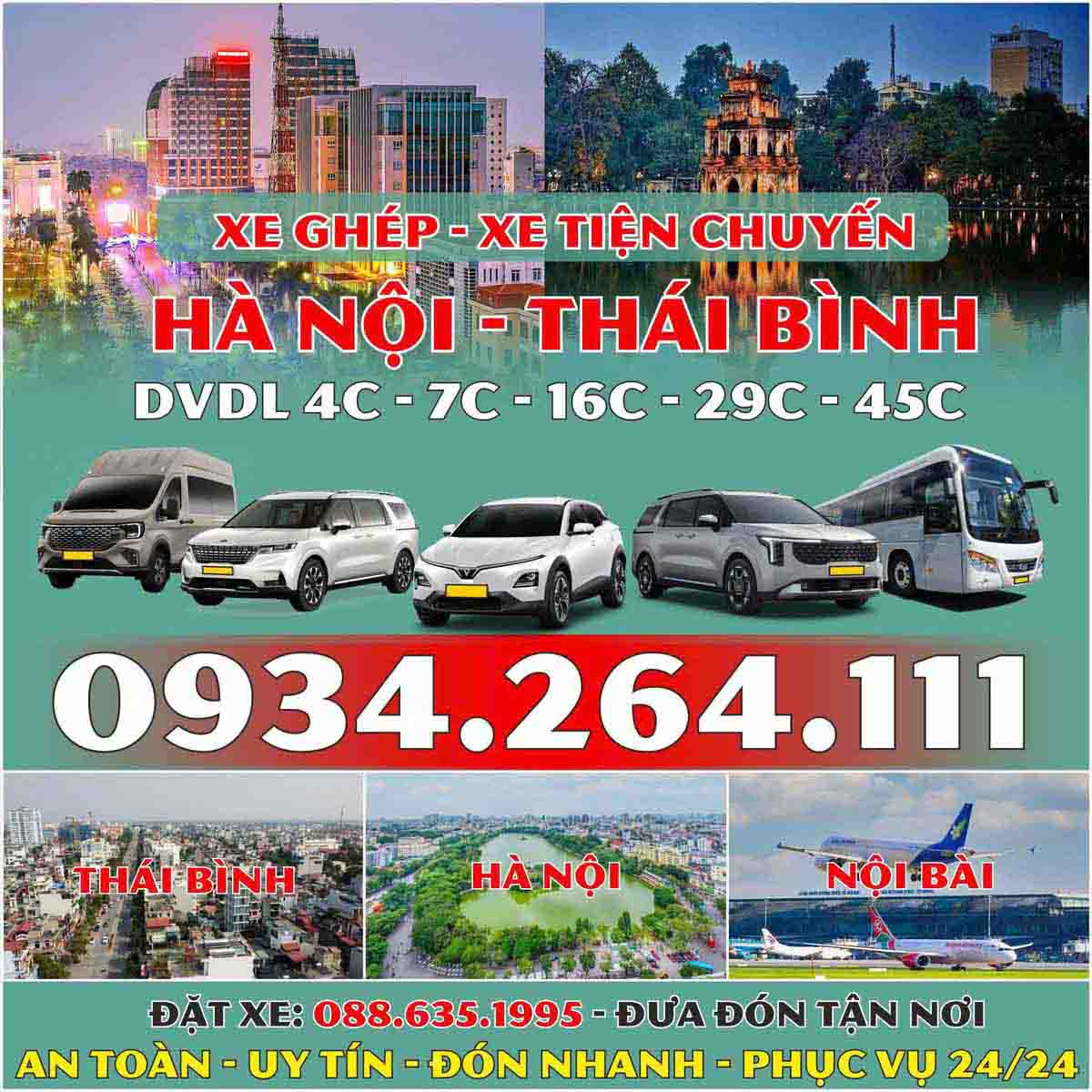 Xe Tiện Chuyến Thái Thụy Thái Bình Hà Nội – Báo Giá Rõ, Phục Vụ Tận Nơi